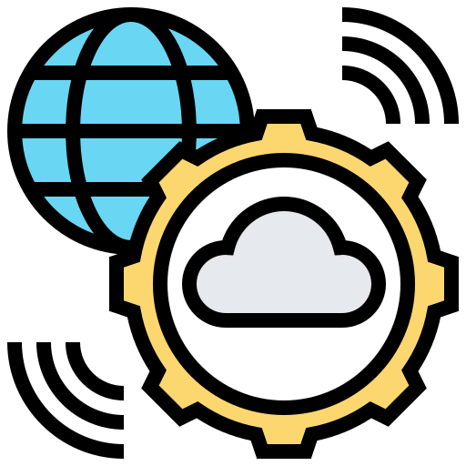 Cloud network icon