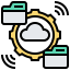 Cloud sharing icon 64x64