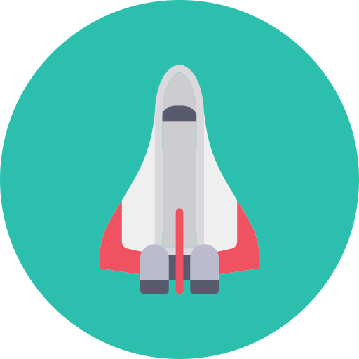 Rocket ship icon
