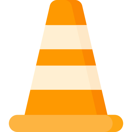 Traffic cone icon
