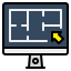 Floor plan icon 64x64