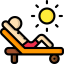 Sunbathing icon 64x64