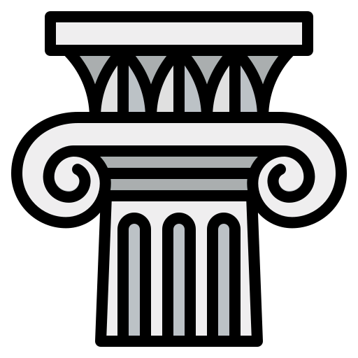 Ionic pillars icon