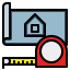 Measuring tape icon 64x64