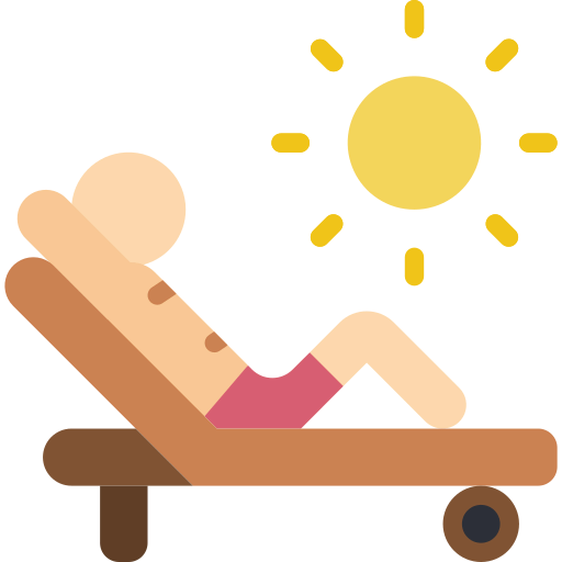 Sunbathing icône