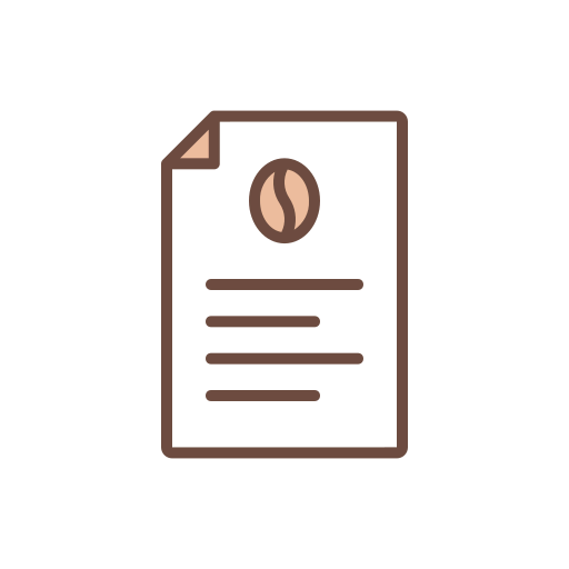 Coffee menu icon
