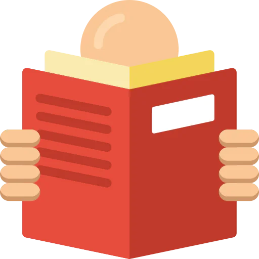 Reading book icon