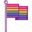 Rainbow flag icon 64x64