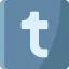 Tumblr logo 图标 64x64