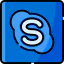 Skype logo Ikona 64x64