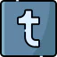 Tumblr logo Ikona 64x64