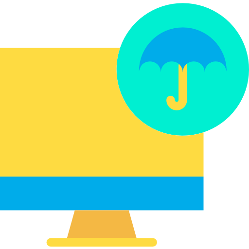 Computer insurance icon