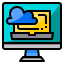 Cloud service icon 64x64