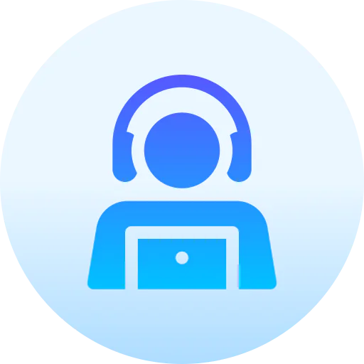 Call center agent icon