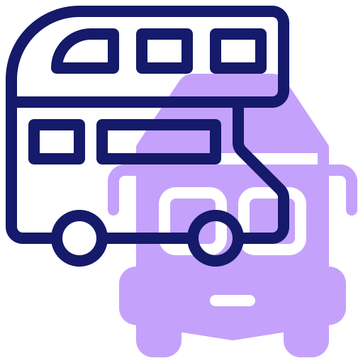 Double decker bus icon