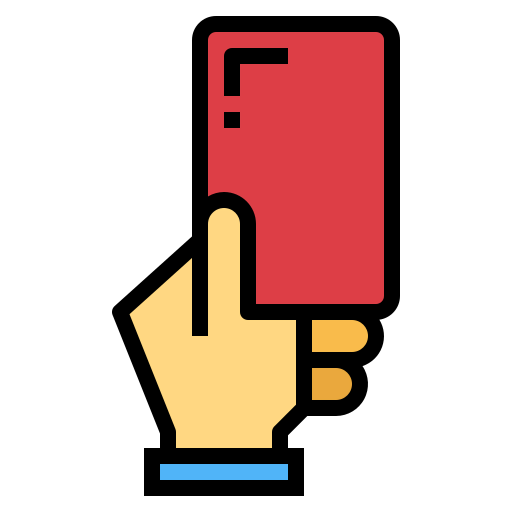 Red card icon