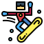 Snowboarding icon 64x64