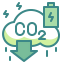 Carbon dioxide icon 64x64