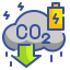 Carbon dioxide icon 64x64