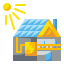 Solar house icon 64x64