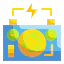 Battery eco icon 64x64