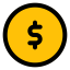 Dollar sign icône 64x64
