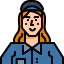 Delivery woman icon 64x64