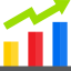 Bar graph icon 64x64