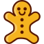 Пряничный человечек иконка 64x64