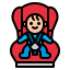 Baby car seat icon 64x64