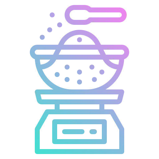 Kitchen scale icon