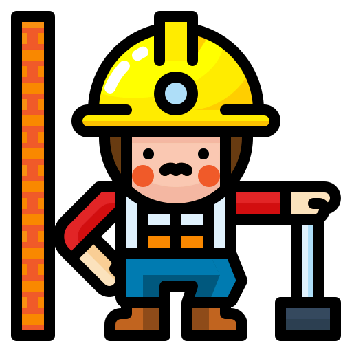 Construction worker icon