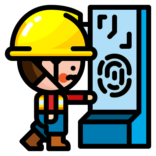 Fingerprint scan icon