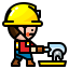 Construction worker 图标 64x64