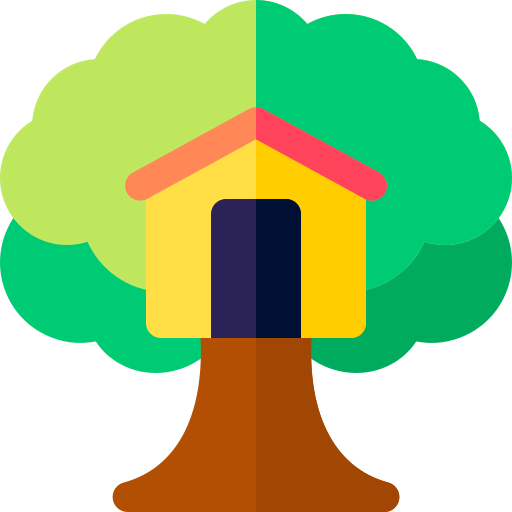 Tree house icon