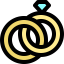 Wedding rings icon 64x64