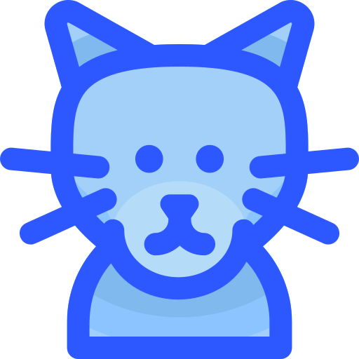 Russian blue cat icon