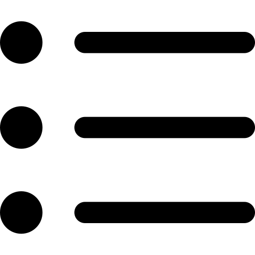 Bullet list ícono