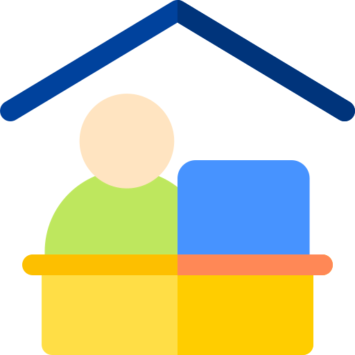 Working at home icon