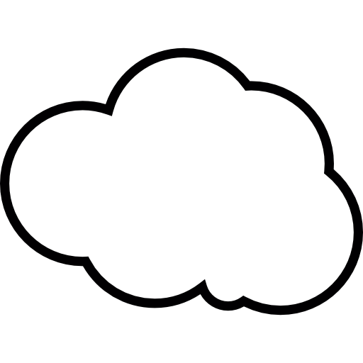 Single cloud icon