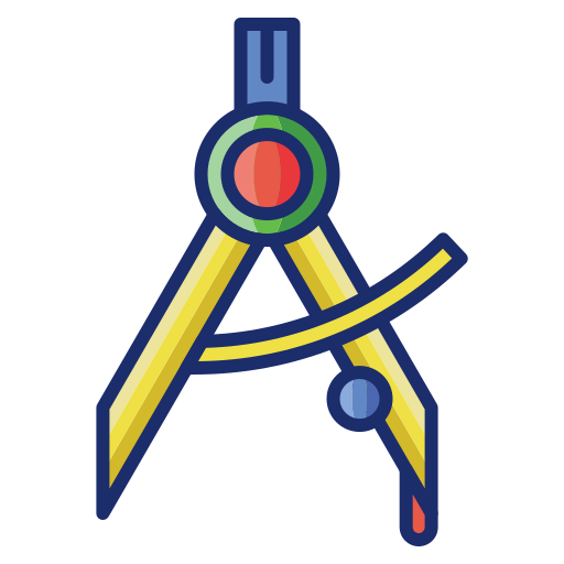 Drawing compass icon