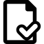 Verified Document icon 64x64
