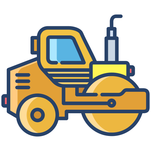 Road roller icon