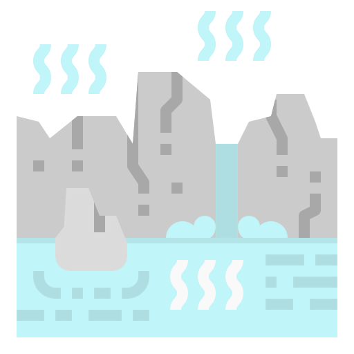 Hot spring icon
