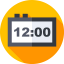 Digital clock icon 64x64