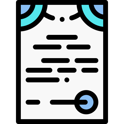 Death certificate icon