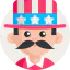 Uncle sam icon 64x64