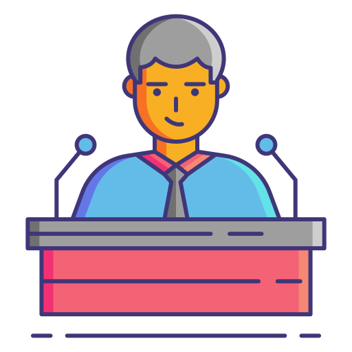 Public speaking Ikona