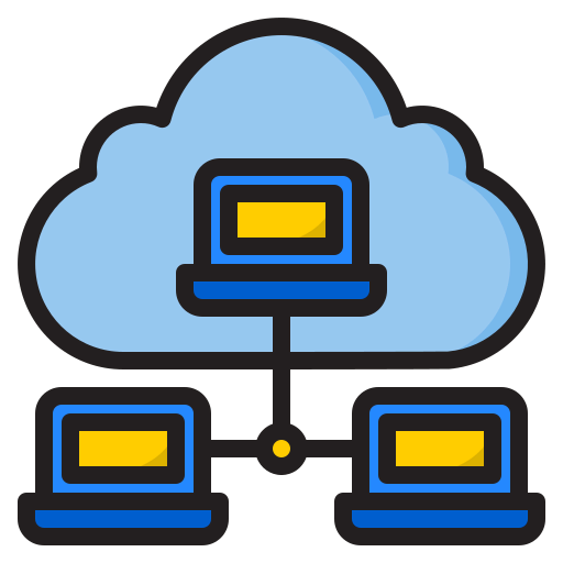 Cloud network icon