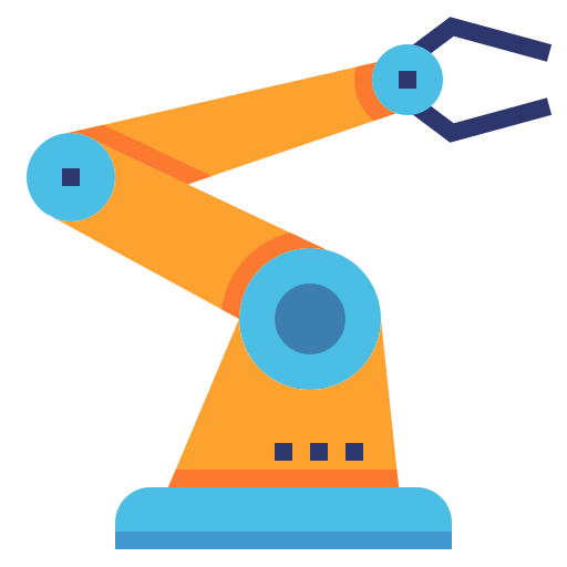 Robotic arm icon